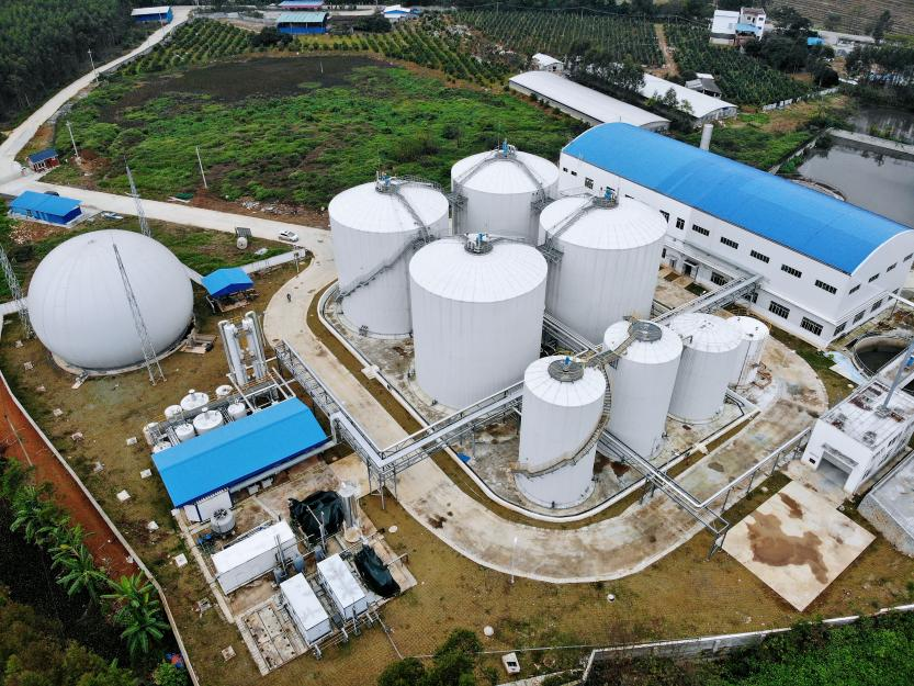 廣西武鳴多元原料混合廢液制備生物天然氣項目